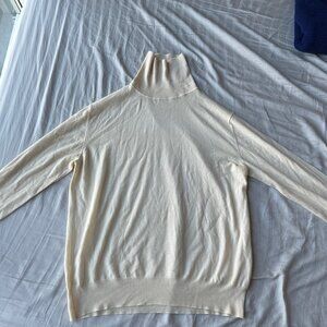 Brioni Cream Coloured Turtleneck Sweater